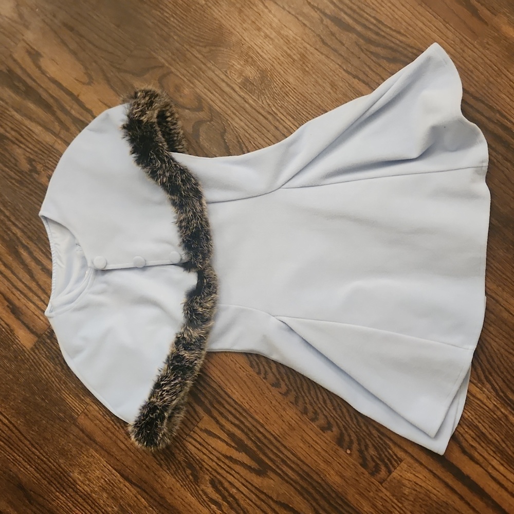 Girls Vintage Dress with Cape